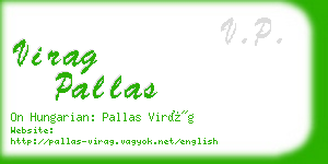 virag pallas business card